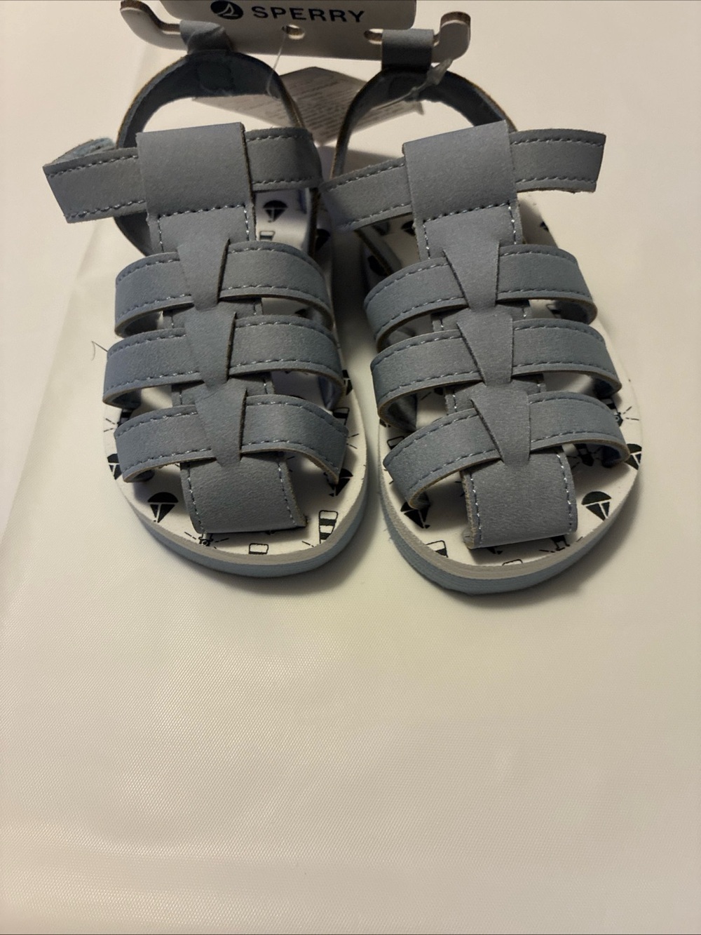 Sperry Light Gray Toddlers' Strappy Fisherman Sandals